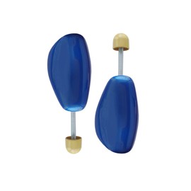 Kaps Paris High-Quality Plastic Shoe Tree | Foldable Universal Shoe Tree with Spiral Spring | Available in All Sizes, blue
