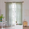 Curtains for Bedroom Green Boho 84 Inches Long Farmhouse Semi