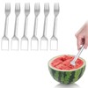 2-in-1 Watermelon Fork Slicer Fruit Cutter, Watermelon Slicer Cutter,Stainless Steel