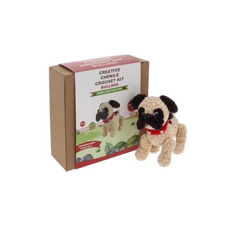 Shudehill Giftware Creative Chenille Crochet Kits Bear, Rabbit, Horse, Duck,