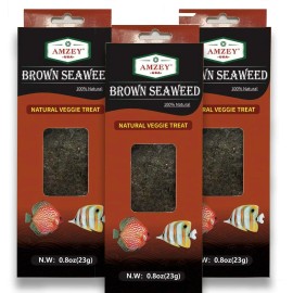 Amzey 3 PCS Seaweed Marine Algae Fish Food 100% Natural Seaweed, Food for All Herbivor
