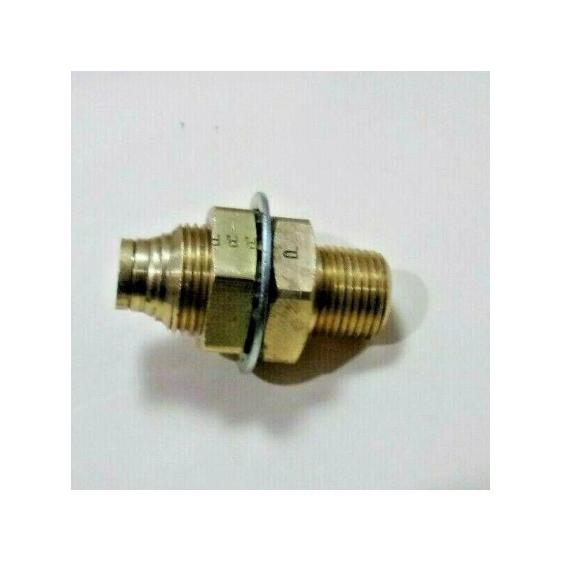 Parker, 68PMTBH-6-8, Male Connector Bulkhead, Push-to-Connec