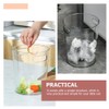 SEWACC Clear Waste Basket Plastic Trash Can Small Wastebasket Garbage