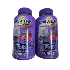 One A Day Set-2 )One A Day Kids Trolls Complete Multivitamin Gummies- 180 Count Exp 6/2025