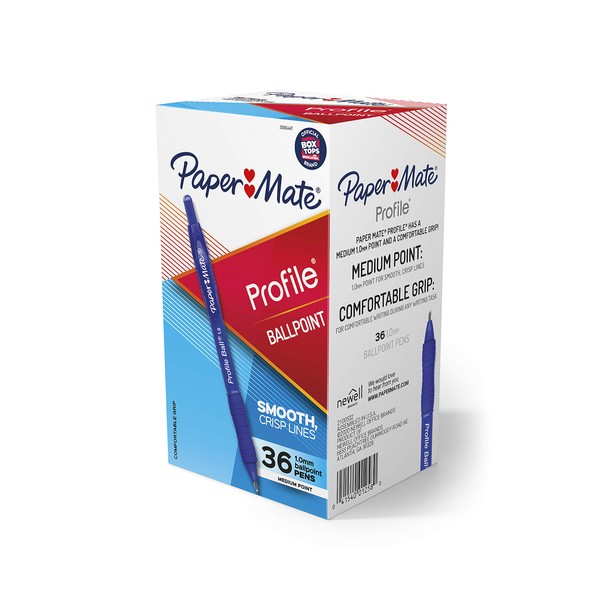 Paper Mate Ballpoint Pen, Profile Retractable Pen, Medium Point (1.0mm),