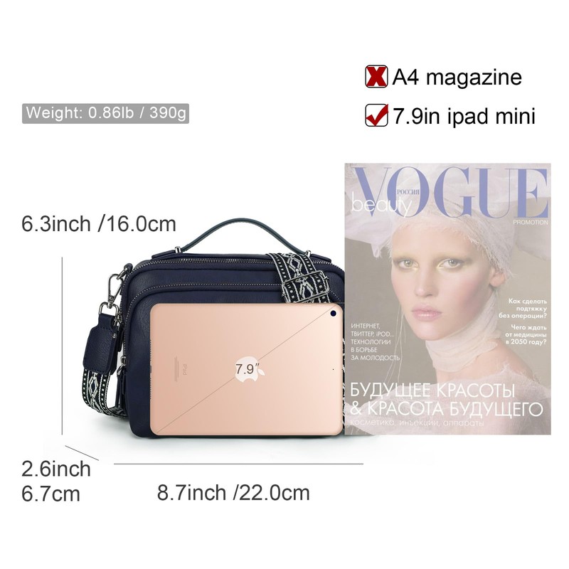 Gladdon Women's Shoulder Bag with Zip, Crossbody Bag, Leather Handbag