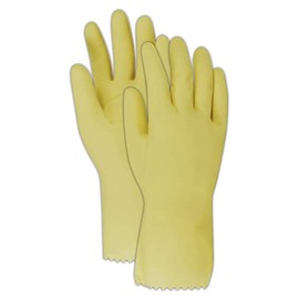 Magid 7827 ComfortFlex Latex Embossed-Grip Unlined Gloves, 7", White (One Dozen)