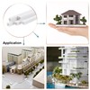 MECCANIXITY Plastic Model Tube ABS Square Tube 1/4"x1/4"x10" White Easy