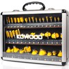 KOWOOD Router Bits Set of 40 Pieces, 1/4 Inch Shank,