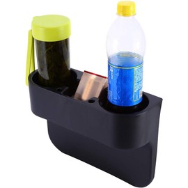 Aramox Portavasos para Auto 3 en Soporte para Botellas Teléfonos Accesorios Organizador de Asiento para Coches Camionetas SUV Diseño Antideslizante Resistente Ideal para Viajes o