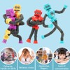 Pack of 4 Telescopic Suction Cup Robot, Sensory Robot Toy,