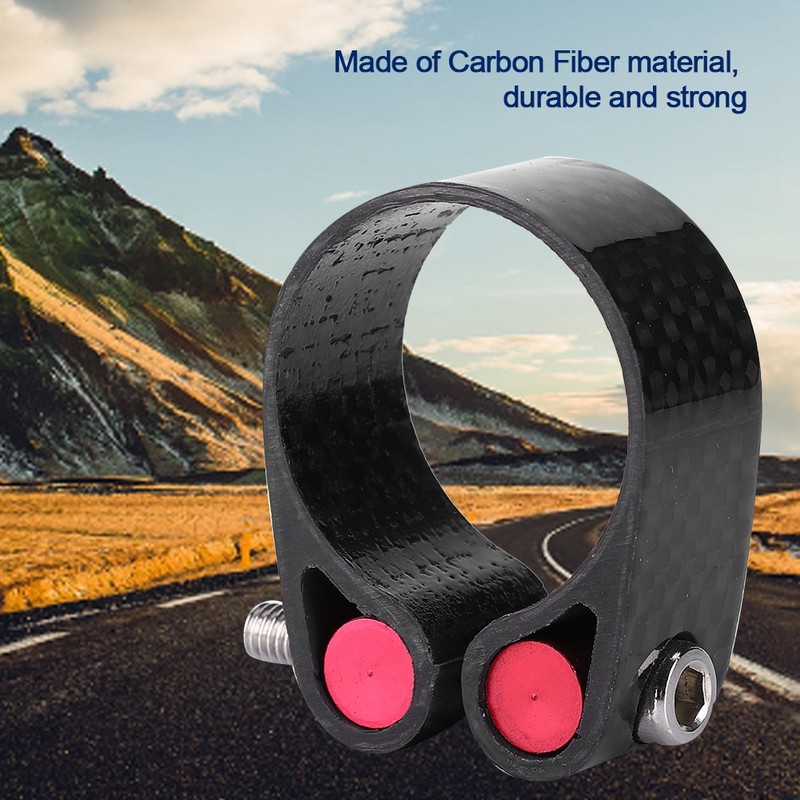 31.8mm Carbon Fiber Mountain Bike Bicycle Seat Post Clamp Quick