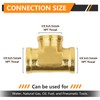 5-PCs HeSun Brass Pipe Fitting, 3/8" x 3/8" x 3/8"
