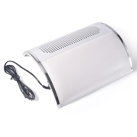 siyuwuro Nail Dust Collector 20W with 2 Reusable Storage Bags, Powerful Nail Duster for Gel Nail Polish Crystal Nails, Electric Nail Vacuum Fan, Low Noise, Strong Suction Force Nail Salon, White