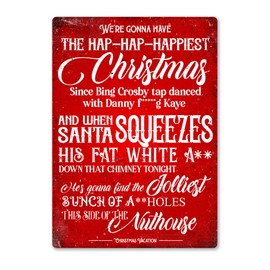 Griswold Ha-Ha-Happiest Christmas – Small Sticky Pads | Printed Metal Wall Sign Plaque