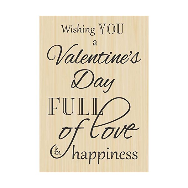 Valentine's Full of Love Greeting Rubber Stamp by DRS Designs Rubber Stamps