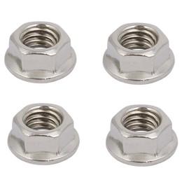 sourcing map 3/8"-16 UNC Threaded 304 Stainless Steel Hexagonal Notch Nut Screw Connection DE