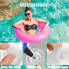Swimming Ring for Adults Teenagers, Pink Fluorescence Swimming Ring Inflatable