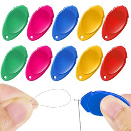 10 Pcs Needle Threaders,Plastic Sewing Needle Threader,Easy Sewing Supplies Fast and Precise Threadingfor Quilting Hand Sewing, Sewing Machine,Embroidery and Cross Stitch