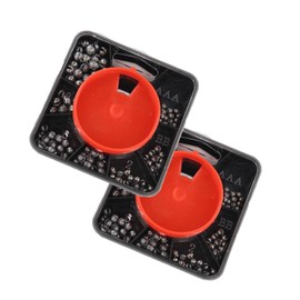 Fokroin 2 Boxes 120 g Fishing Lead, Fishing Lead Shot Fishing Lead Accessory Set, Fishing Lead, Lead Fishing Weights, Removable Lead 7 Sizes Lead Shot Assortment Tin (0.4g/0.5g/0.6g/0.8g/1g/1.2g/1.5g)