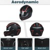 Motorcycle Bluetooth Modular Helmet, DOT Approved Dual Visor Full Face