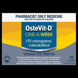 OsteVit-D Vitamin D3 7000IU 1-A-Week 10 Capsules (S3) (Limit of ONE per Order)
