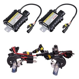 VIGORTHERIVE 55W HID Xenon H7 Headlight Kit Auto Car Xenon Bulb 8000K Electronic Digital Slim Ballasts