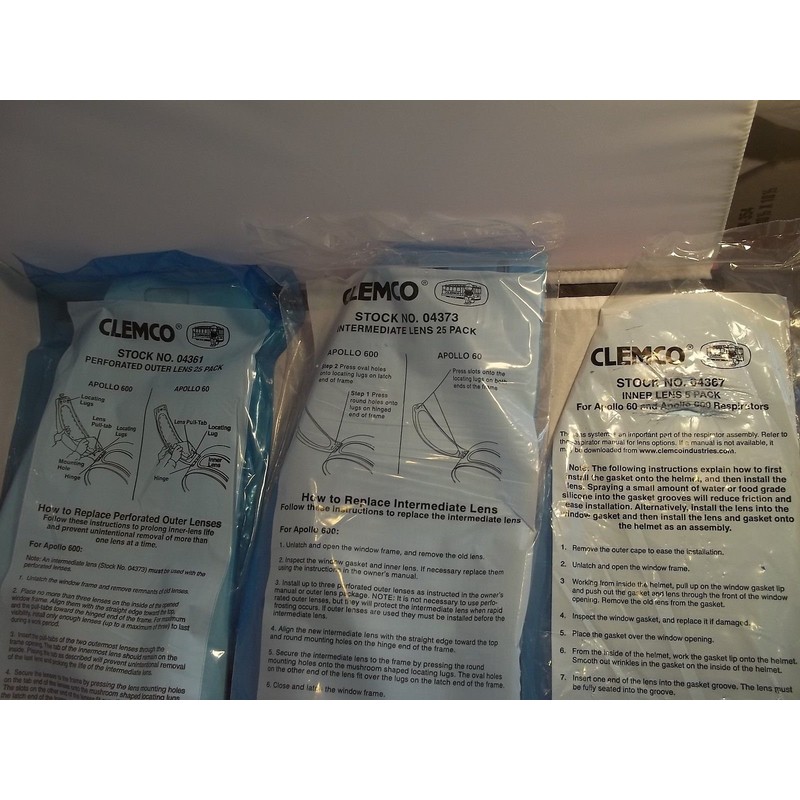 Lisongin Clemco Apollo 600 & 60 Helmet Lens Sandblasting Inner