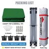 MASTERCANOPY 10x10 Durable Pop Up Canopy Tent with 1 Sidewall,