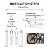TECNOLOGÍA INFINITA 72pcs Popotes Cubre Rayos Motocross Popotes Spokes Bicicleta