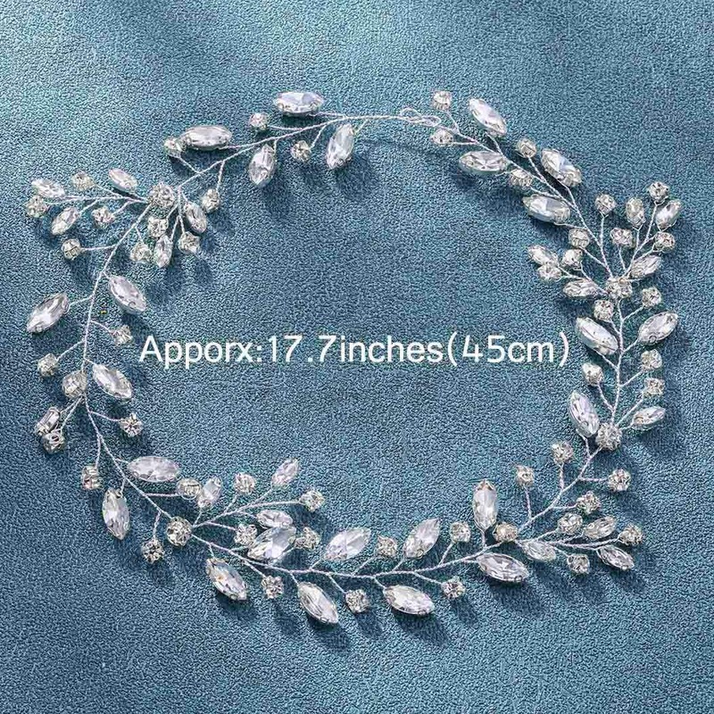 Zoestar Diadema de cristal para novia, accesorio para el pelo