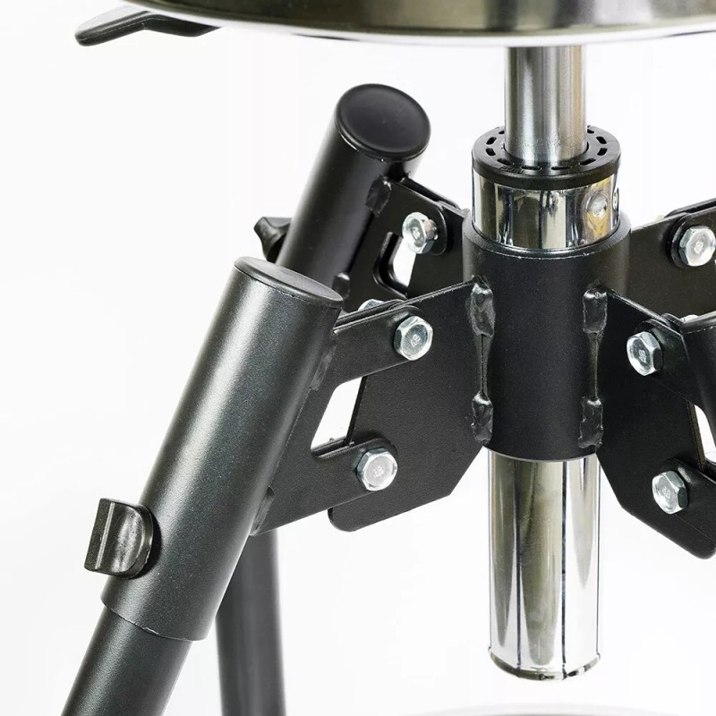 WORKPRO Bar Stools 360 Degree Swivel Black Chair Heavy Duty