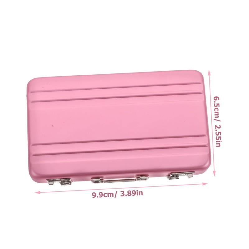 jojofuny Mini Briefcase Business Card Holder Card Case Portable Id