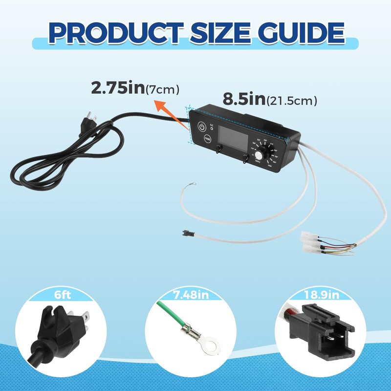 MOOTVGOO Digital Thermostat Controller Kit Replacement for Pit BOSS 3/4/5/7