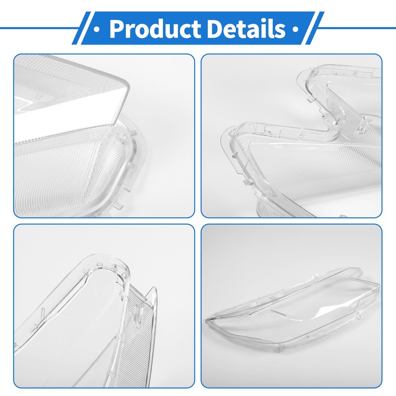 RATCHROLL Headlight Lens Cover Headlight Headlamp Lense Clear Lens Cover