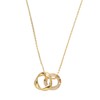 Cream Dot Necklace, Women's Popular, Long Chain, Circle, Metal, Semi-Matte,