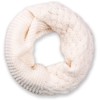 styleBREAKER knit loop scarf with pattern mix, single-colour fine-knit snood,