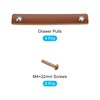 sourcing map Leather Drawer Pulls, 6.7" 4Pcs Leather Furniture Handle