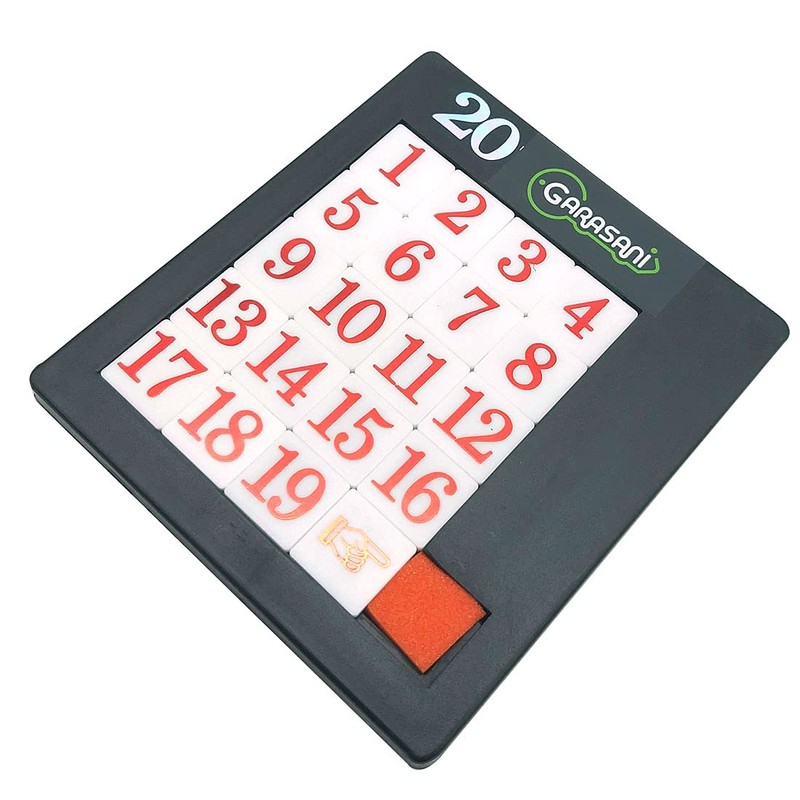Number Slide Puzzle Brain Teaser IQ Game (19 Number)