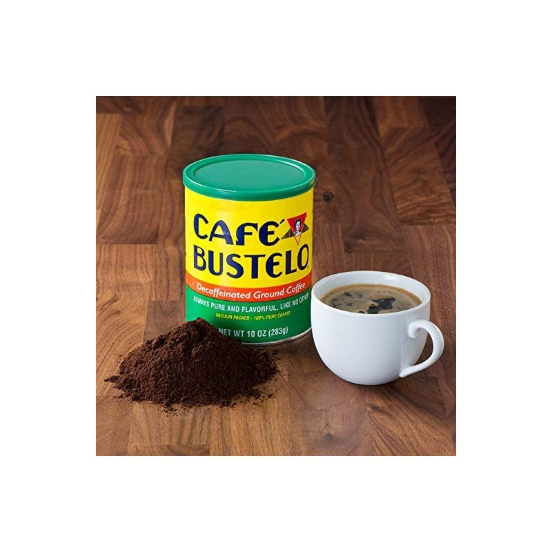 Bustelo Decaffeinated Ground Coffee Can, 10 oz Packaging May Vary