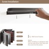 SWEAMTING RV Aluminum Foldabling Shelf-Hidden,Small Folding Wall Shelves for Bathroom,VR,Campers,Kitchen.90°Folding