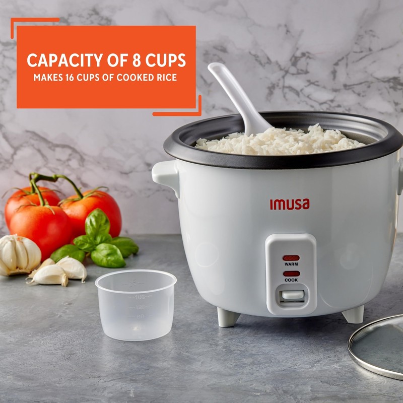 IMUSA Electric Rice Cooker 16 Cup Cooked 8 Cup Uncooked