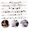 FOMIYES 6pcs Cute Cow Gel Ink Pens Set Cartoon Stationery