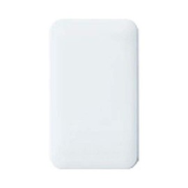 Panasonic Cosmo Series Wide 21 Simple Fireproof Cover Plate for 1 Rung, With Mounting Frame, Round, White WTC7791W