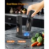 CIRCLE JOY Electric Rechargeable Salt and Pepper Grinder Set