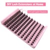 Lash Clusters, 120Pcs DIY Individual Eyelash Extenisons Natural Look D