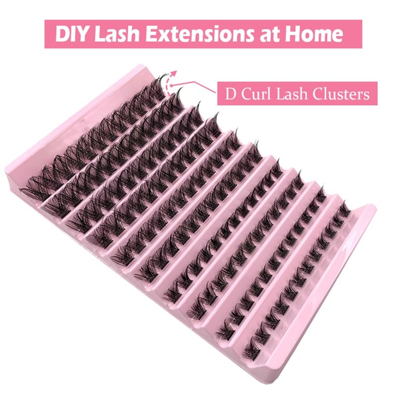 Lash Clusters, 120Pcs DIY Individual Eyelash Extenisons Natural Look D