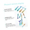 OHPHCALL Refillable Lip Gloss Tube Set 4pcs Mermaid Shape Lipstick