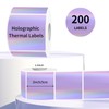 YEGAWEN 2" x 2" Square Thermal Labels Stickers, Holographic Thermal