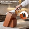 ZHANG XIAO QUAN 15-Piece Kitchen Knife Set with Block, High